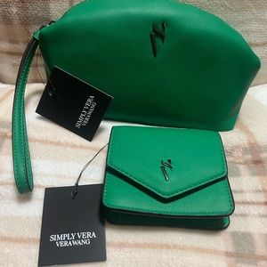 Simply Vera Vera Wang BaylorRFID-blocking flap wallet And soft pouch wristlet.